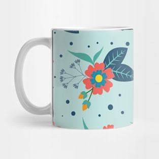 Spring Botanical Vintage Floral Print Mug